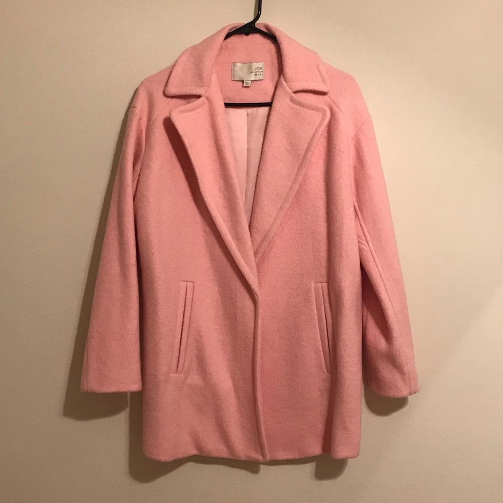 J.O.A pink peacoat